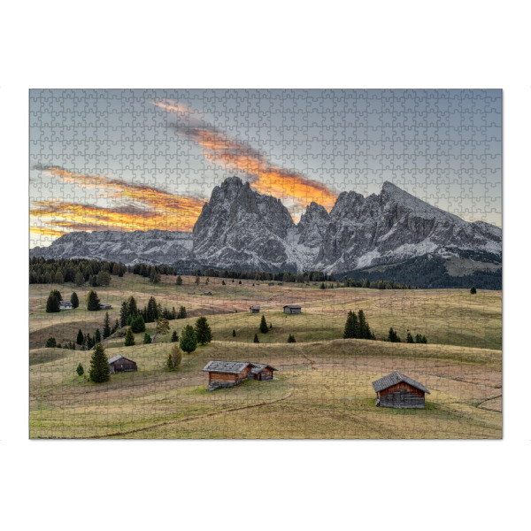 Puzzle Ravensburger "Seiser Alm im Herbst" artboxONE - Natur,Reise,Reise / Länder