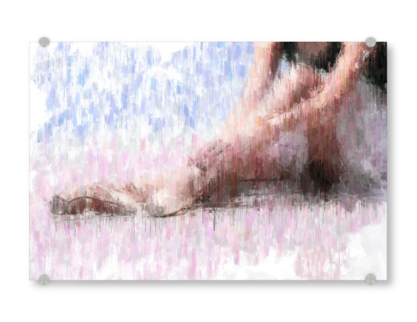 Acrylglasbild "Impressionist Ballerina" artboxONE - Für Kinder,Für Mama