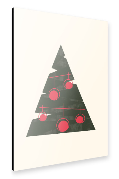 Alu-Dibond "Minimal Christmas" 30x20 cm artboxONE