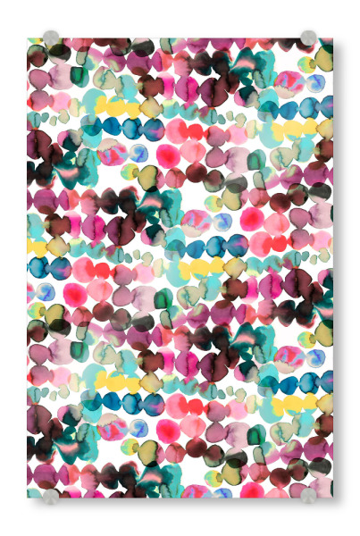 Acrylglasbild "Ink Bleeding Dots" artboxONE - Abstrakt,Fashion,Für Mama