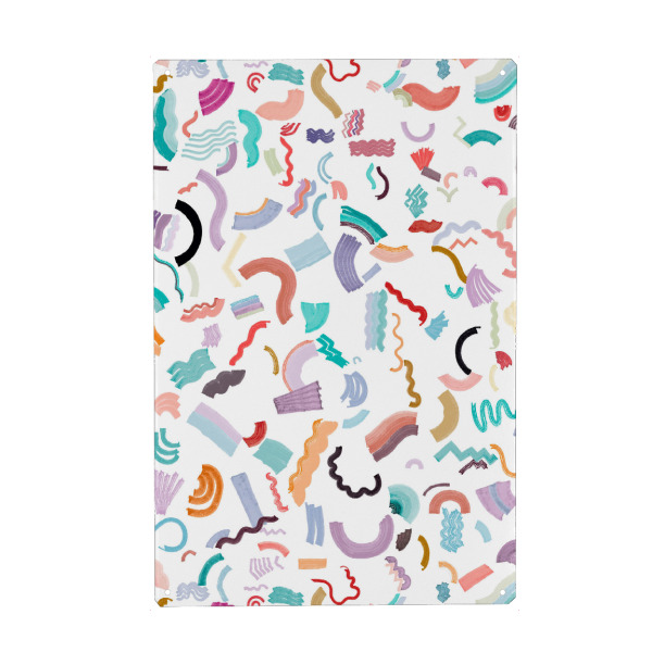 Holzbild "Curly and Zigzag Stripes" artboxONE - Für Kinder,Abstrakt,Lustig