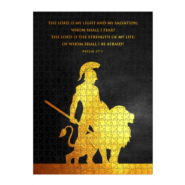 Puzzle Ravensburger "Psalm 27:1 version 3" artboxONE - Typografie,Tiere,Männer