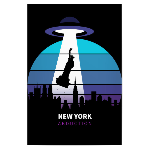 Poster 30x20 cm "Statue of liberty abducted" artboxONE - Städte,Städte / New York,Fiktion