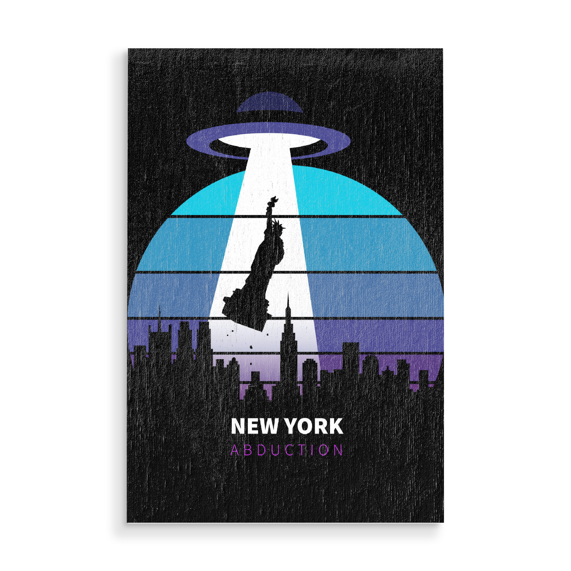 Holzbild "Statue of liberty abducted" artboxONE - Städte,Städte / New York,Fiktion
