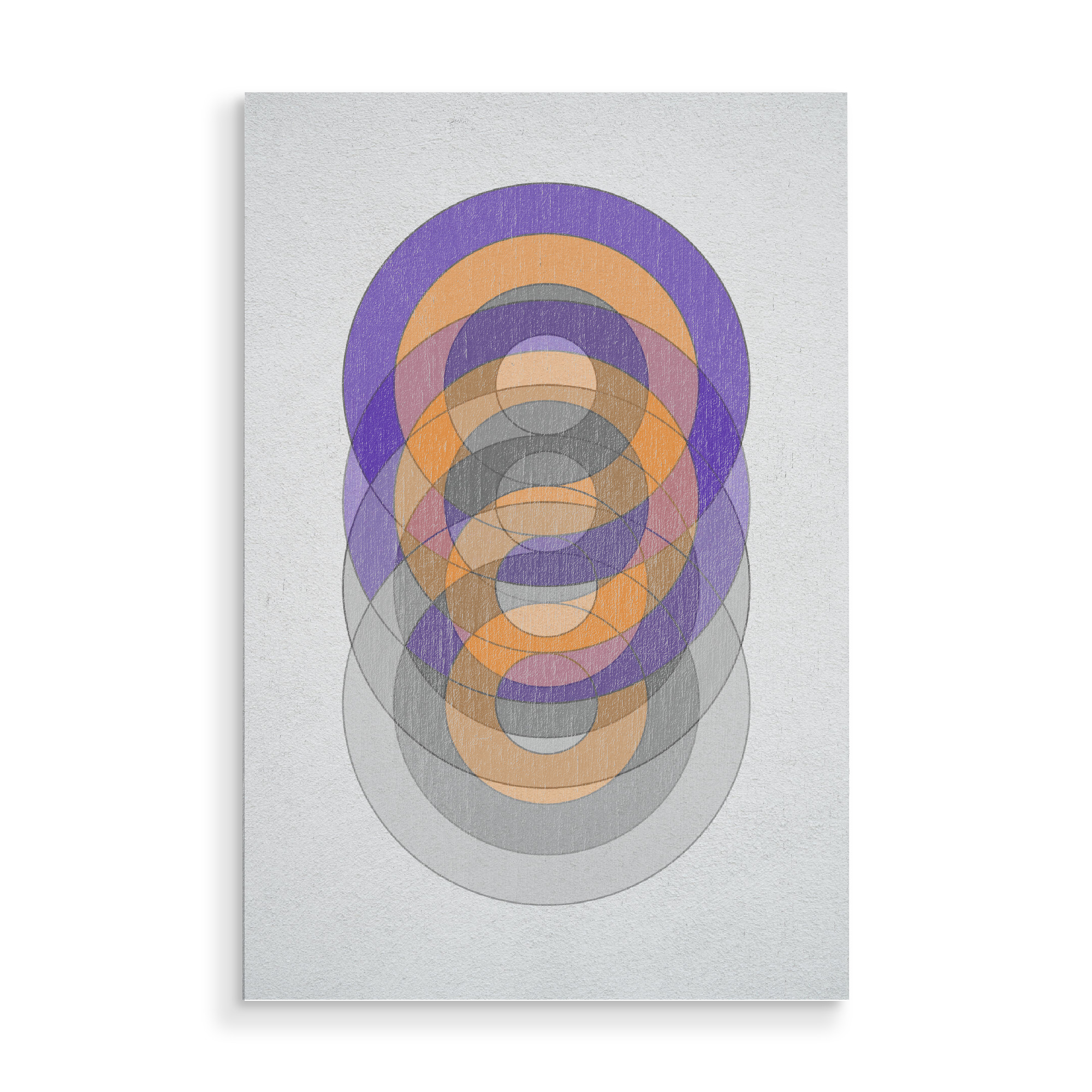 Holzbild "Circle Fade" artboxONE - Typografie,Abstrakt,Geometrie,Buchstaben / O