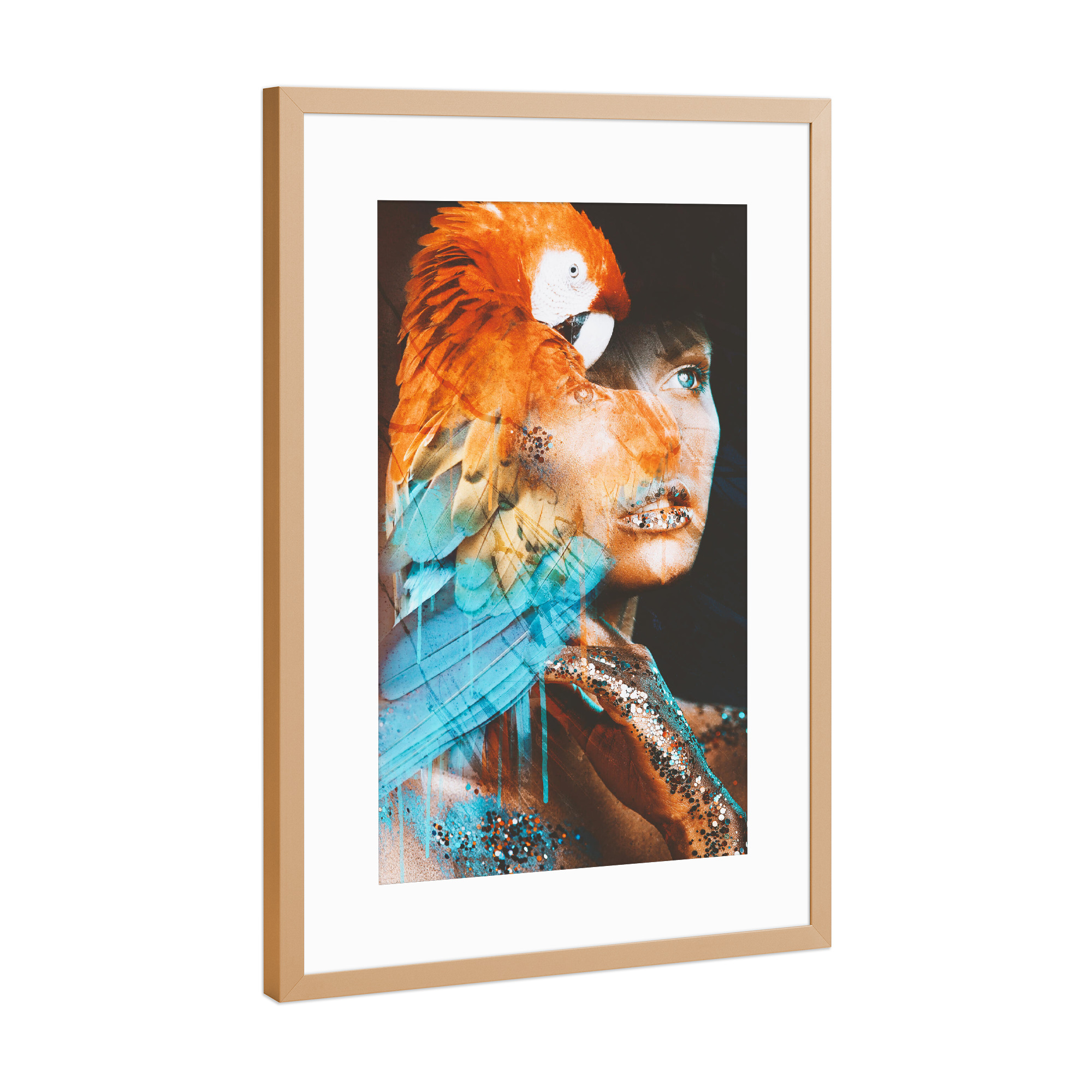 Poster mit Rahmen Kupfer "The colors of the forest" artboxONE - Natur,Tiere,Menschen