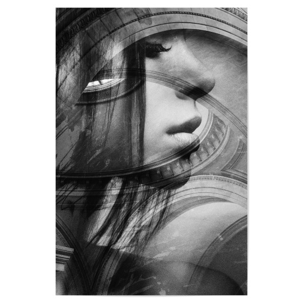 Poster 30x20 cm "Metropolitan Museum" artboxONE - Menschen,Schwarzweiß,Architektur