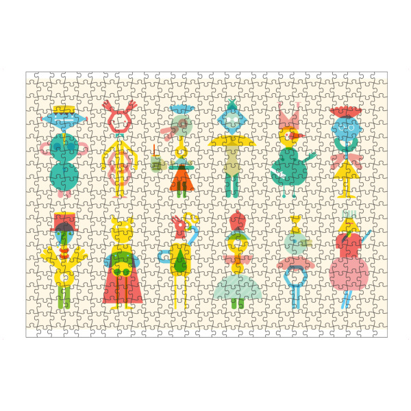 Puzzle Ravensburger "Geometric friends" artboxONE - Für Kinder,Tiere,Abstrakt,Geometrie