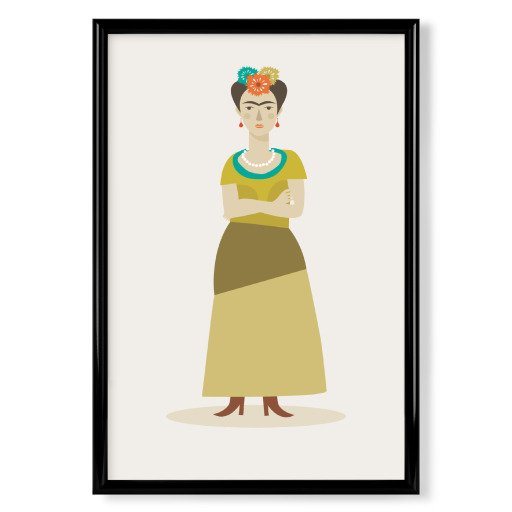 Frida with flower