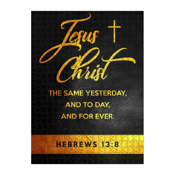 artboxONE Puzzle "Hebrews 13:8" artboxONE - Typografie