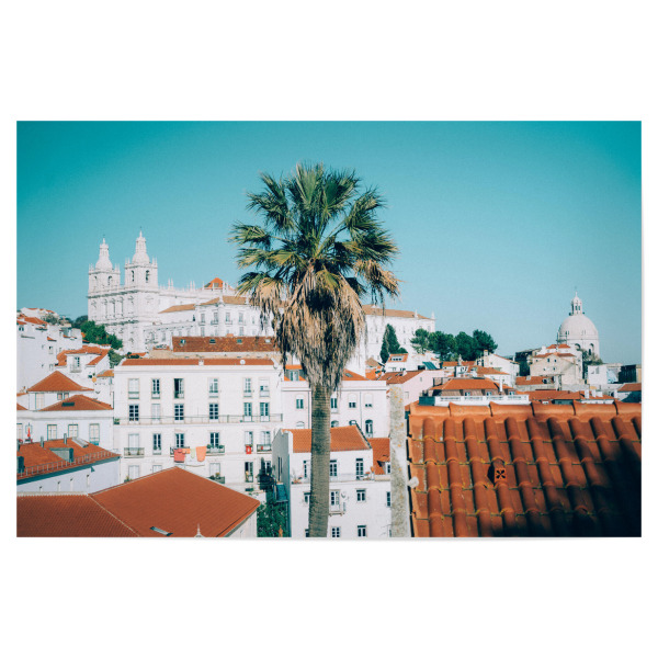 Poster "Weißes Lissabon" artboxONE - Städte,Natur,Reise,Architektur,Reise / Länder