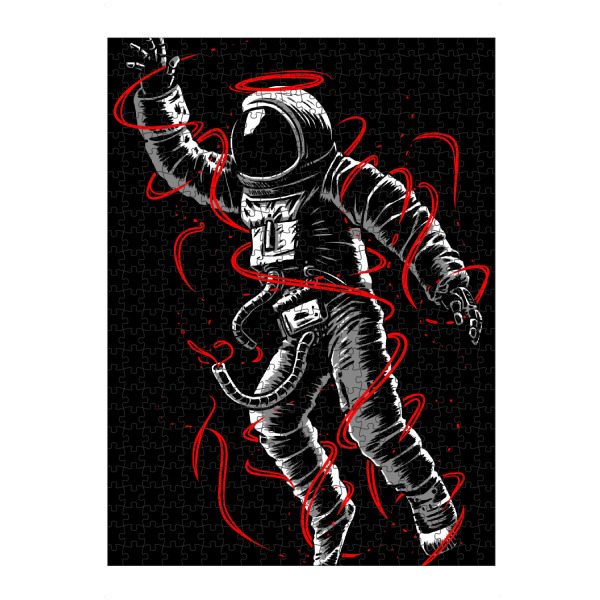 Puzzle Ravensburger "Red Lines Astronaut" artboxONE - Menschen,Fiktion - Astronaut,Galaxy,Space,Stars,Galaxie,Cosmonaut,Fiktion,Weltall