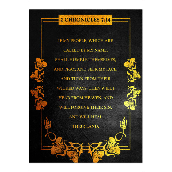 Puzzle Ravensburger "2 Chronicles 7:14 version 2" artboxONE - Typografie