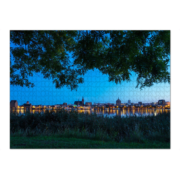 Puzzle Ravensburger "Rostock am Abend" artboxONE - Natur,Reise,Architektur,Städte / Weitere