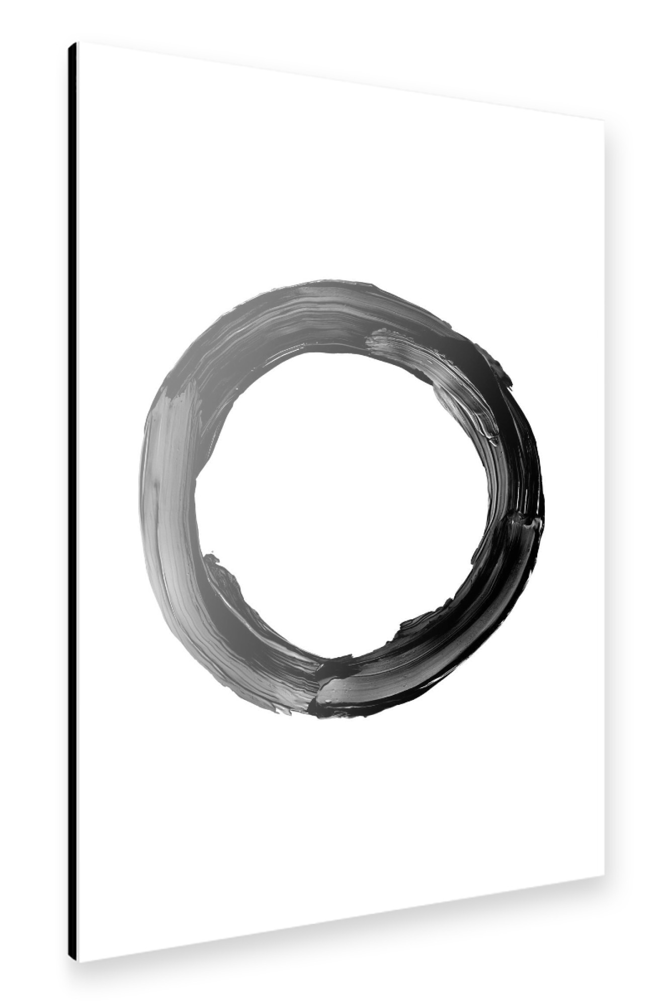 Alu-Dibond "O in Black" 75x50 cm artboxONE