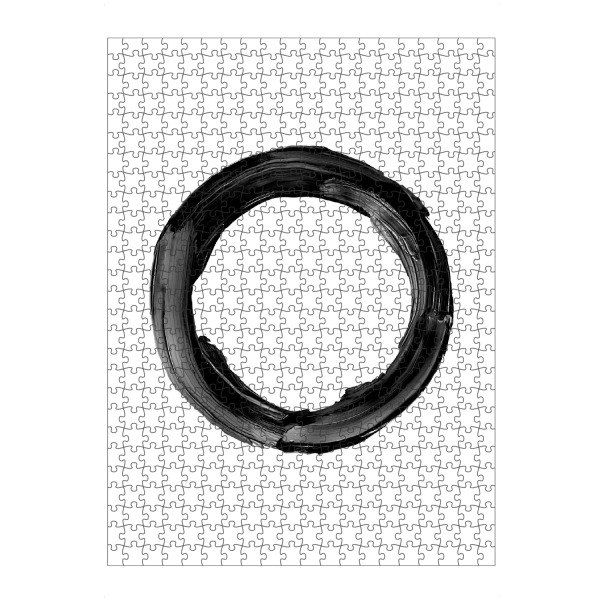 Puzzle Ravensburger "O in Black" artboxONE - Natur,Für Kinder,Abstrakt,Geometrie,Buchstaben / O