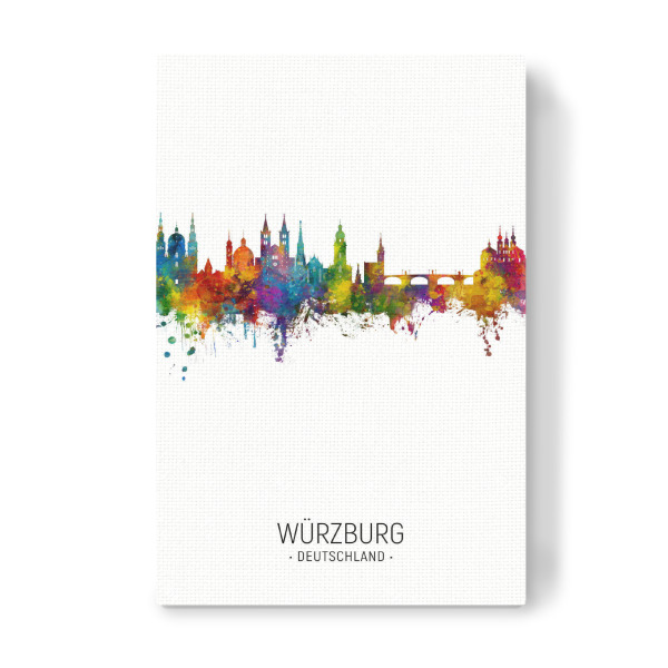 Leinwandbild "Würzburg Germany Skyline Portrait" artboxONE - Städte