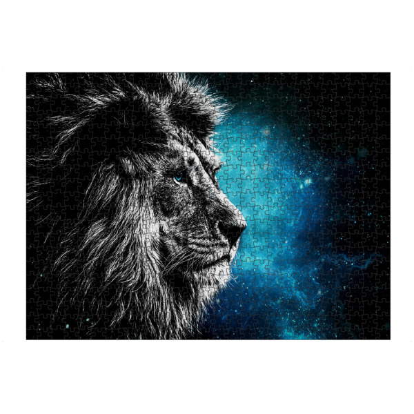 artboxONE Puzzle "Lion in Space" artboxONE - Natur,Tiere,Galaxy
