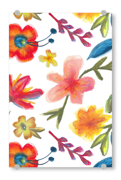 Acrylglasbild "Wildblumen" artboxONE - Natur,Floral