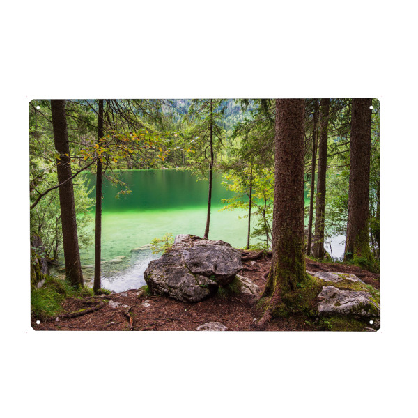 Metall Poster "Der Hintersee" artboxONE - Natur,Reise
