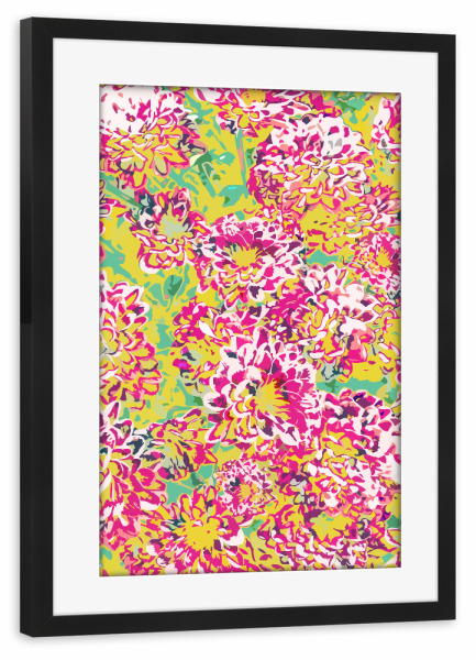 Poster mit Rahmen schwarz "All Along You Were Blooming" artboxONE - Floral,Abstrakt
