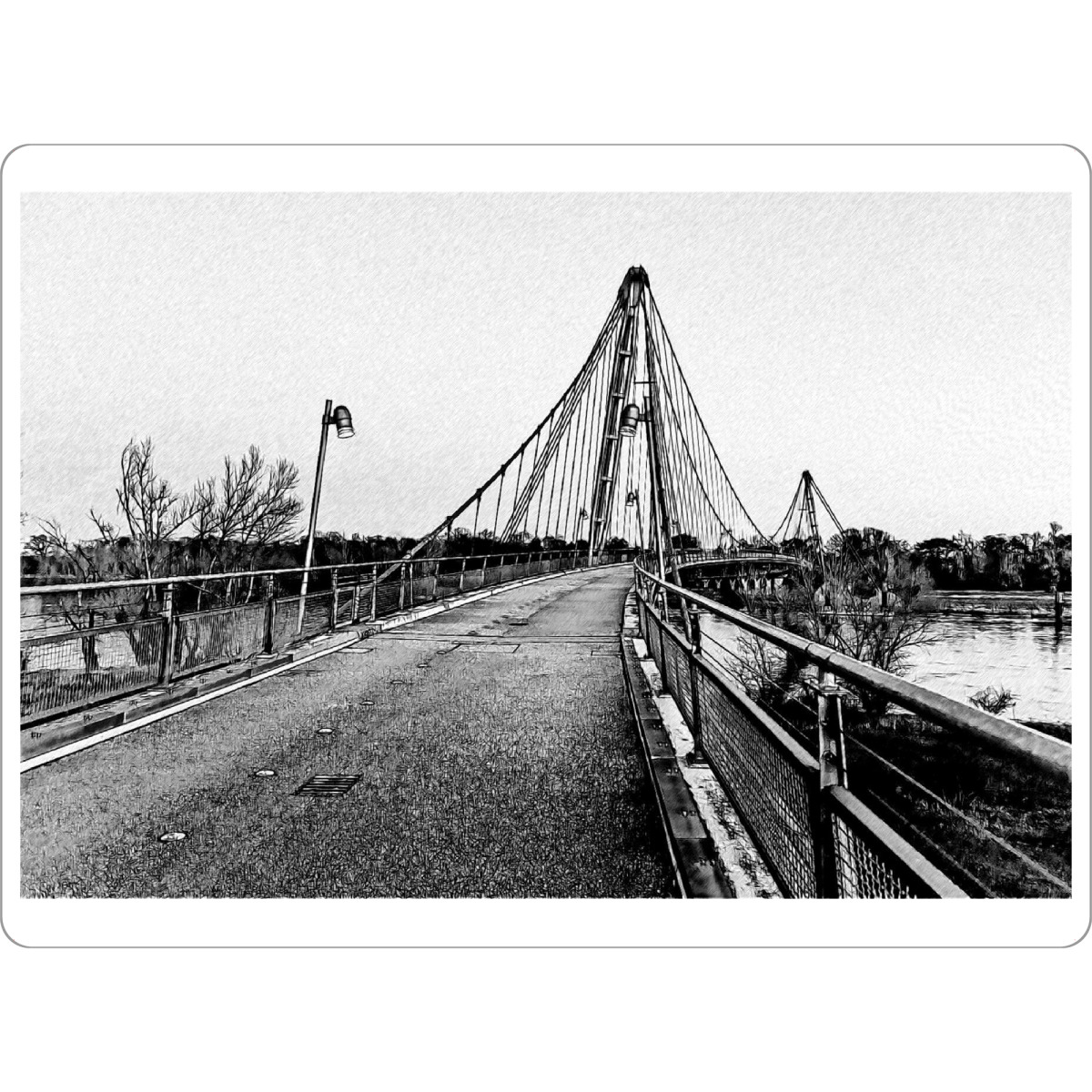 Tischset "Brücke über die Elbe" artboxONE - Städte,Reise,Architektur