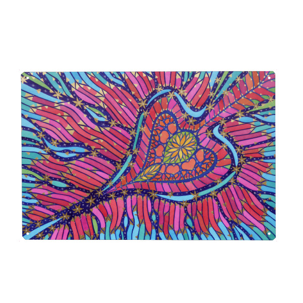 Metall Poster "ALOHA MANAWALE’A" artboxONE - Abstrakt,Liebe - Herz,Mana,Kraftbild,Liebe,Liebeslicht,Sterne,Herzen,Heart,Love,Abstrakt,Abstract