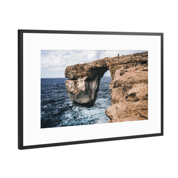 Poster mit Rahmen Schwarz (Metallic) "Azure Window" artboxONE - Natur,Reise,Menschen
