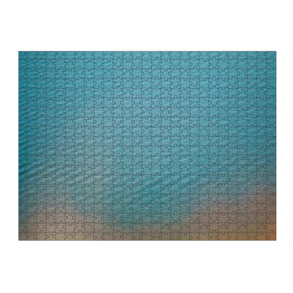 artboxONE Puzzle "Orange lake waves" artboxONE - Natur,Abstrakt