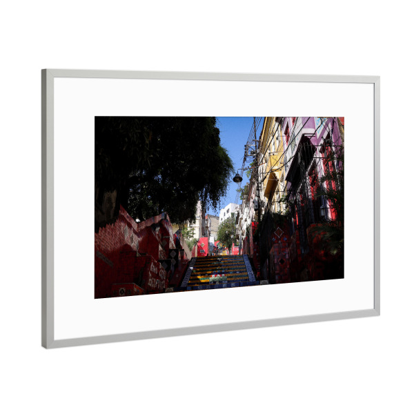 Poster mit Rahmen Silber "Rio Morning Vibes" artboxONE - Reise,Architektur,Reise / Strand und Meer,Reise / Länder,Städte / Rio de Janeiro