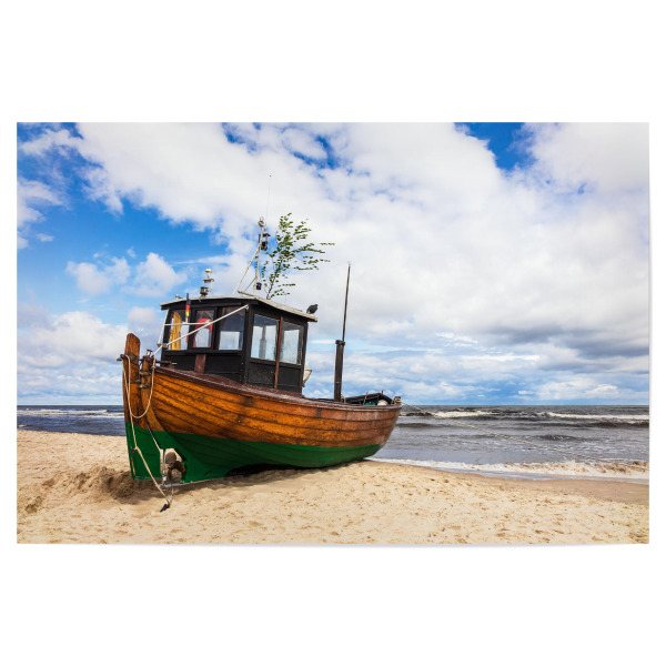 Poster 30x20 cm "Fischerboot in Ahlbeck" artboxONE - Natur,Reise,Reise / Strand und Meer