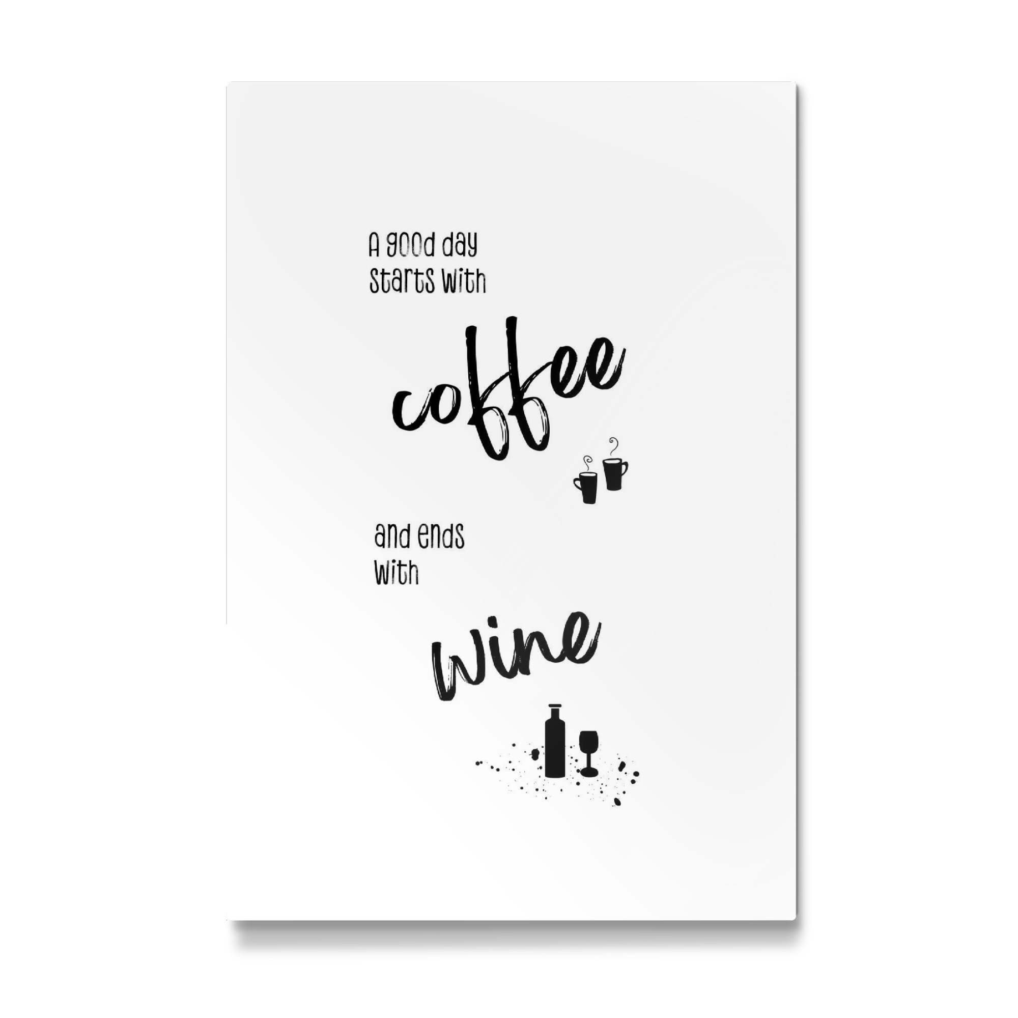 Galerie-Print "A good day starts with coffee" 75x50 cm artboxONE