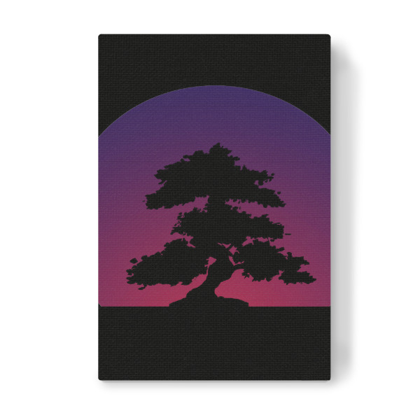 Leinwandbild "Purple Bonsai Sunset" artboxONE - Natur