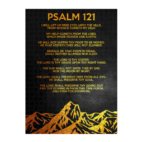 Puzzle Ravensburger "Psalm 121:1-8" artboxONE - Typografie,Natur,Reise