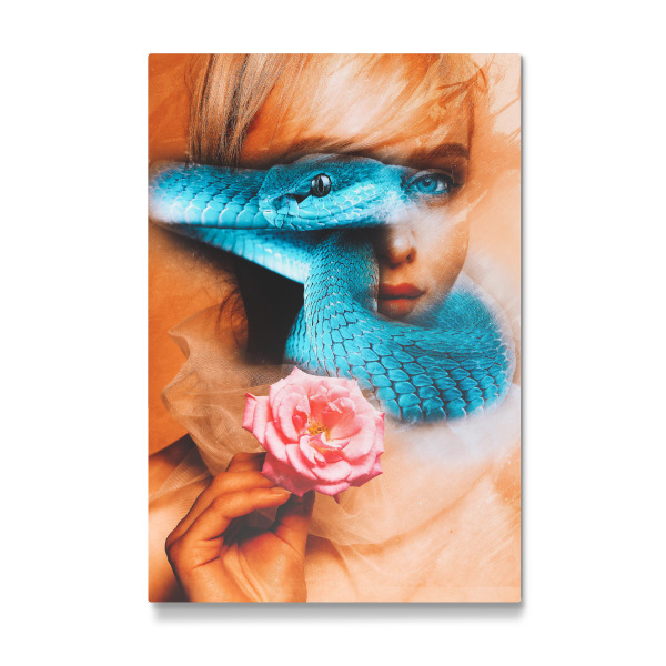 Galerie-Print "Blue viper woman" 30x20 cm artboxONE