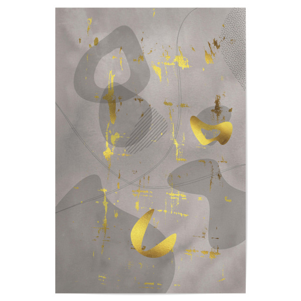 Poster "Mid-Century Vintage GOLDEN SURREAL" artboxONE - Abstrakt,Geometrie