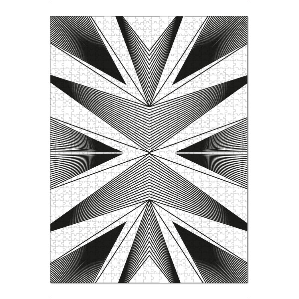 Puzzle Ravensburger "Abstract arrows" artboxONE - Abstrakt,Schwarzweiß,Geometrie