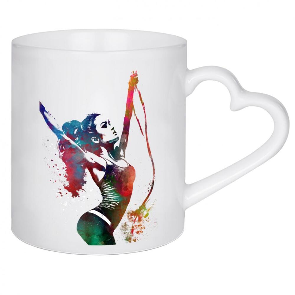 Herztasse "Fitness Gymnastik Sport Kunst E" artboxONE - Sport,Sport / Motivation - Fitness,Bewegung,Gymnastik,Sport,Grafik