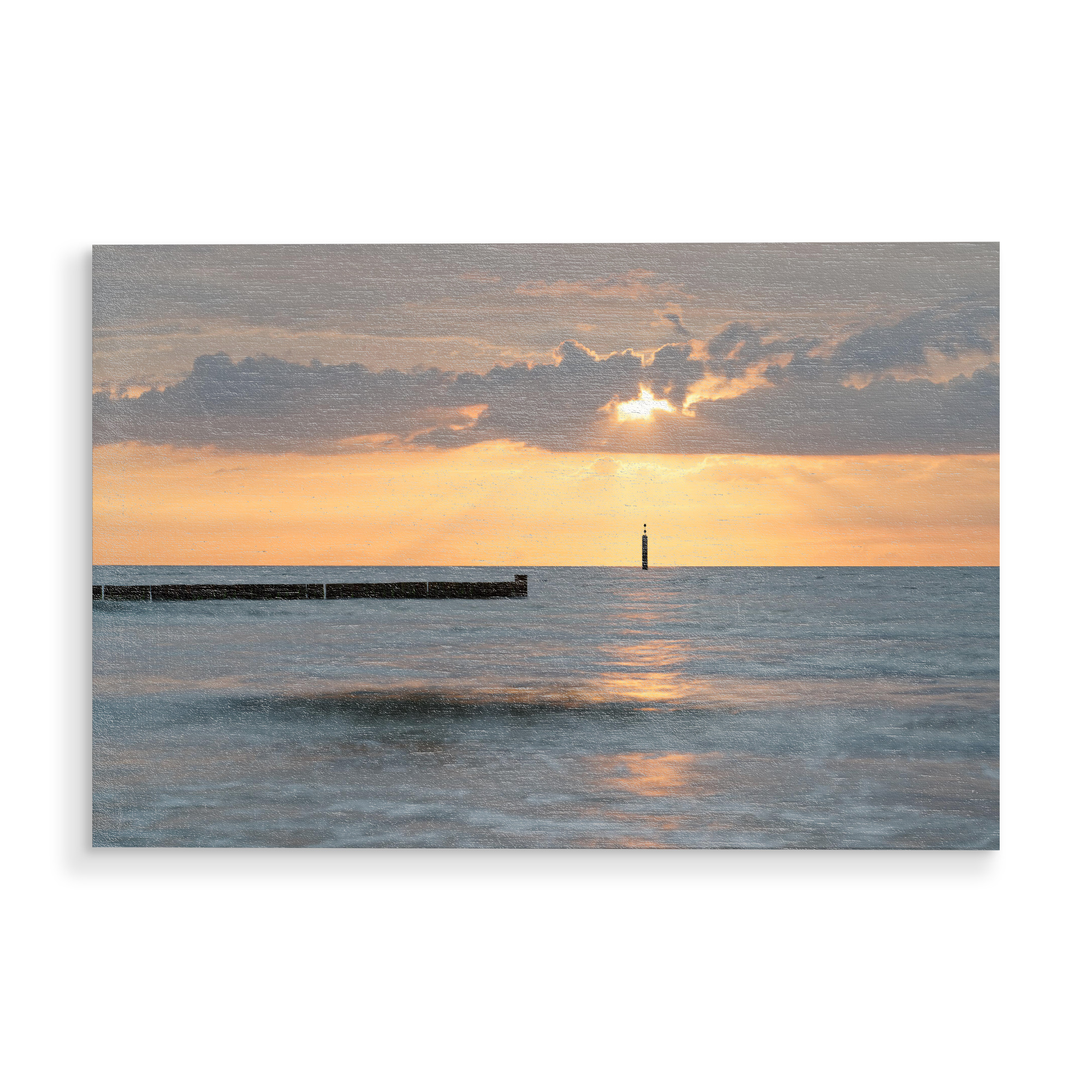 Holzbild "Abend an der Ostsee" artboxONE - Natur,Reise,Reise / Strand und Meer