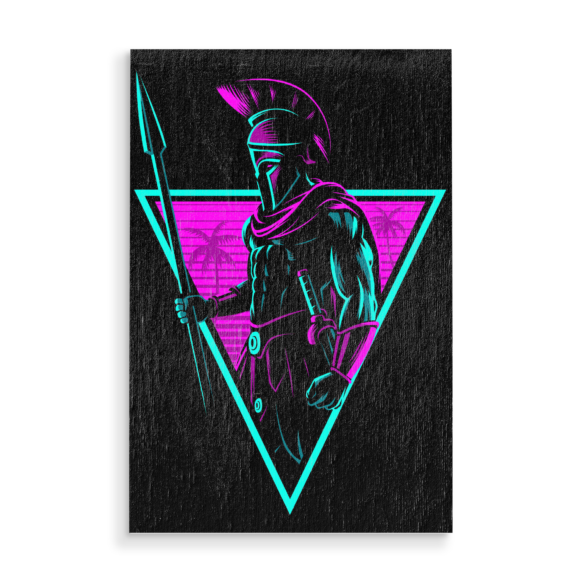 Holzbild "Retro Spartan" artboxONE - Streetart,Städte / Rom,Männer