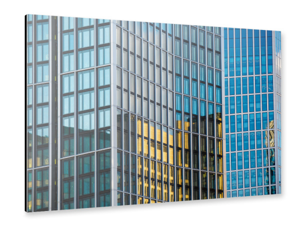 Alu-Dibond "Frankfurt City Windows" 30x20 cm artboxONE