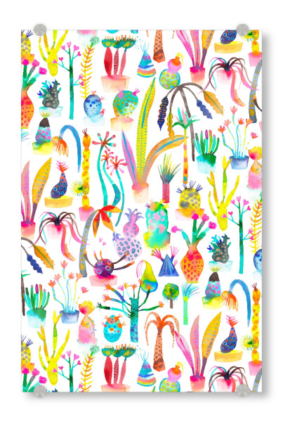 Acrylglasbild "Lush Garden" artboxONE - Natur,Für Kinder,Tiere