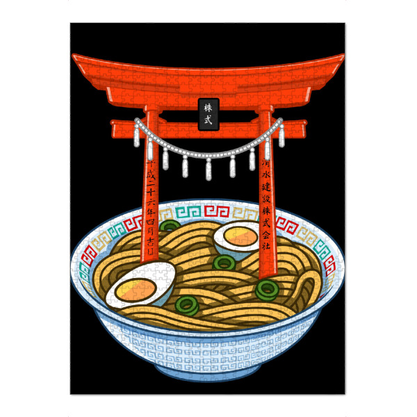 Puzzle Ravensburger "Ramen Torii" artboxONE - Essen & Trinken - Ramen,Torii,Japan,Japanese,Nudeln,Food,Essen,Restaurant,Noodles,Egg - Bild ramen