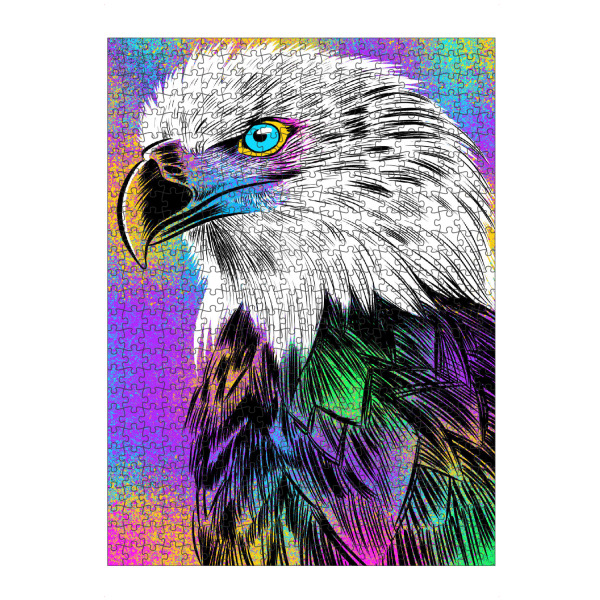 artboxONE Puzzle "Sketch Eagle Colorful" artboxONE - Tiere,Streetart - Eagle,Hawk,Empire,Usa,Adler,Vogel,Bird,Streetart,Colorful,Bunt