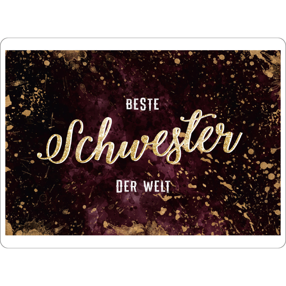 Tischset "Beste Schwester der Welt" artboxONE - Typografie,Liebe
