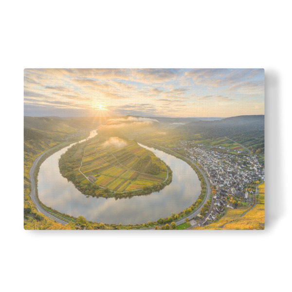 Leinwandbild "Moselschleife in Bremm" artboxONE - Natur,Reise