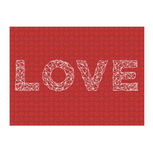 artboxONE Puzzle "LOVE in red" artboxONE - Typografie,Abstrakt,Liebe,Buchstaben