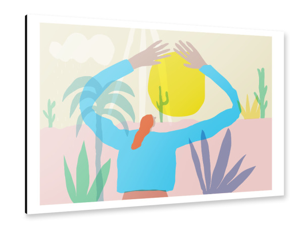 Alu-Dibond "Paradise I" 30x20 cm artboxONE