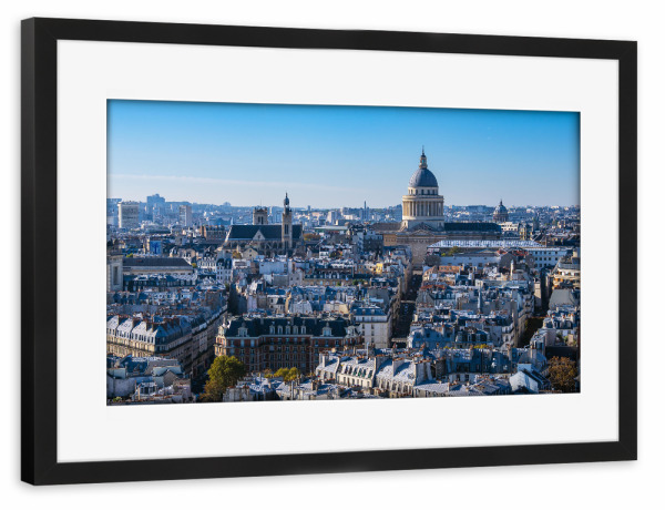 Poster mit Rahmen schwarz "Pantheon in Paris" artboxONE - Reise,Architektur,Städte / Paris