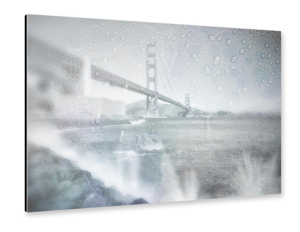 Alu-Dibond "SAN FRANCISCO Regnerischer Tag" 30x20 cm artboxONE